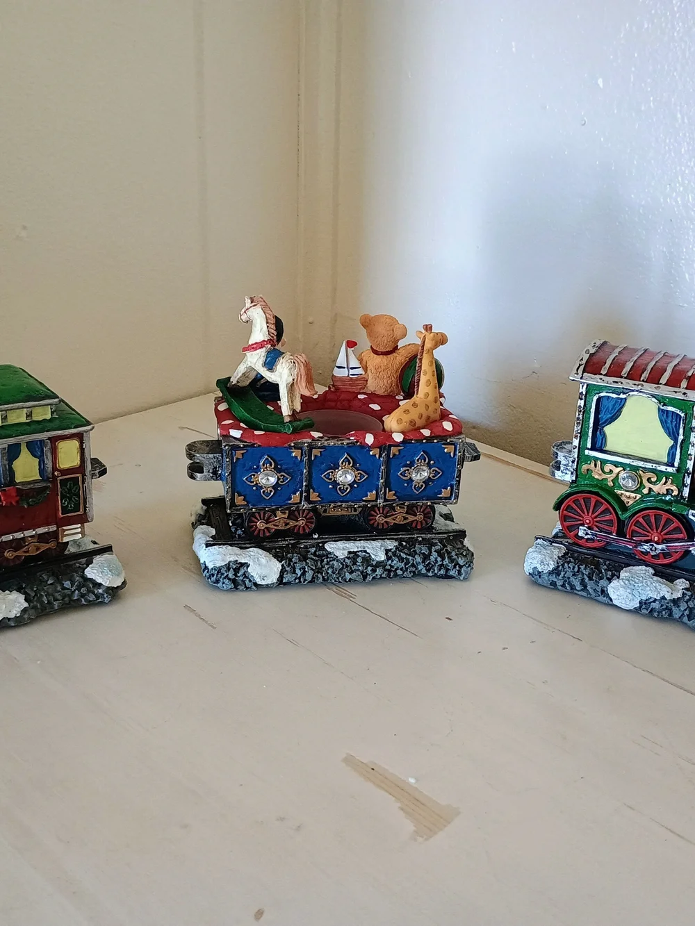 Christmas Train Candle Holders
